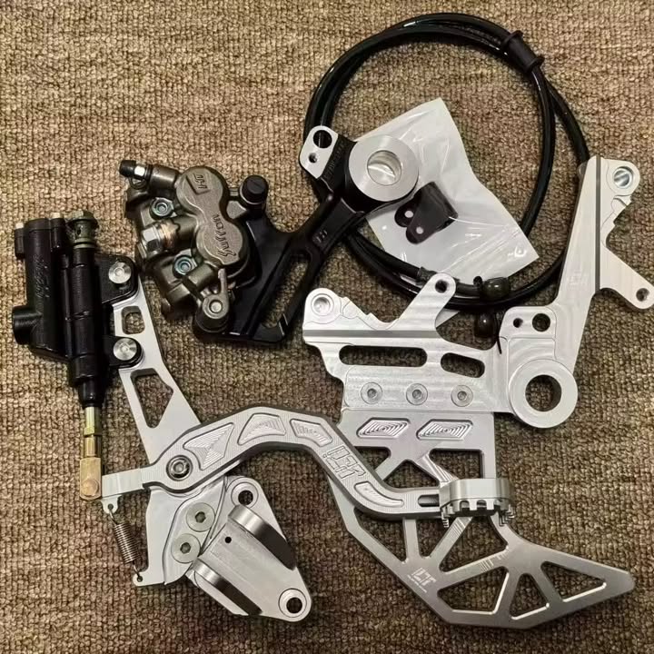 Zestaw Foot Brake + Adapter na 2 Zaciski do Ultra Bee/lbx oryginalny zaciski(wersja do lbx wymaga posiadania już hamulca od ultry
